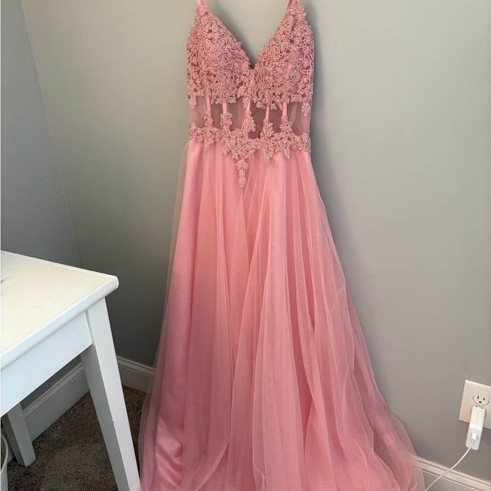 Elegant Pink prom dress